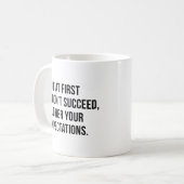 Erwartungen Kaffeetasse (Vorderseite Links)