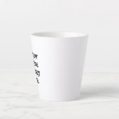 Erwartungen Latte Tasse (Vorderseite)