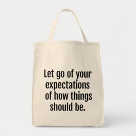 Erwartungen Lebensmittelgeschäft Tote Tag Tragetasche