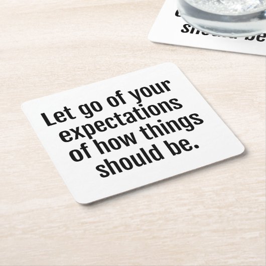 Erwartungen Untersetzer (angewinkelt)