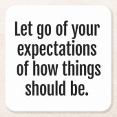 Erwartungen Untersetzer (Vorderseite)