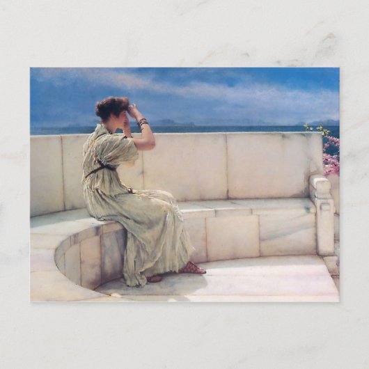 Erwartungen von Lawrence Alma Tadema Postkarte (Vorderseite)