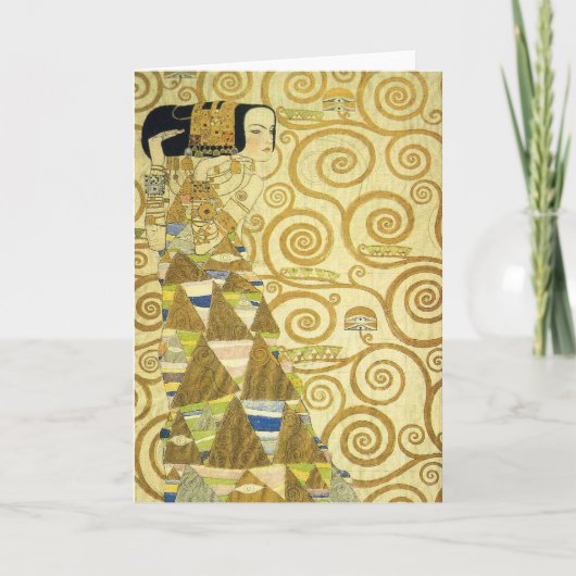 Erwartungen von Stoclet Fries Karte (Vorderseite)