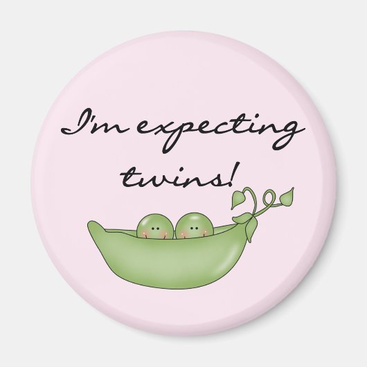 Erwartungen von Zwillingen - Erbsen in einem Pod Magnet (Vorne)