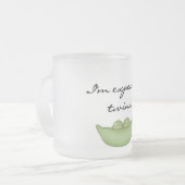 Erwartungen von Zwillingen - Erbsen in einem Pod Mattglastasse (Vorderseite Links)