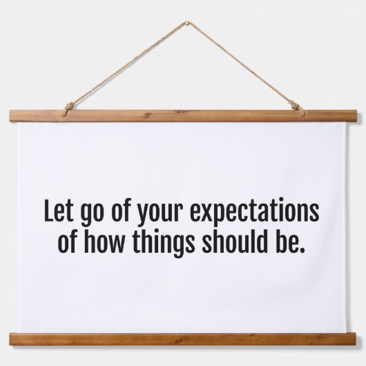 Erwartungen Wandteppiche aus Holz (Vorne)