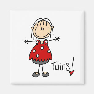 Erwartungsvolle Mama der Zwillings-T-Shirts und Magnet