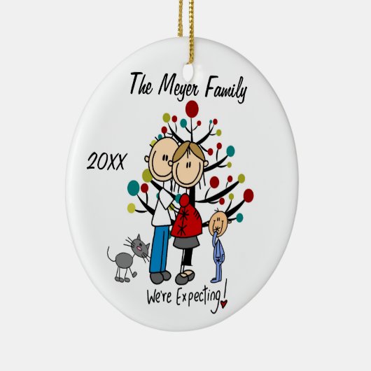 Erwartungsvolle Paare mit Keramikornament (Rechts)