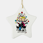 Erwartungsvolle schwarze keramikornament (Rechts)