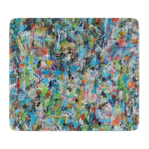 Erwecke 6 x 7 Deco Glas Schneidbrett Schneidebrett