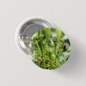 Erwecken des jungen Farns im Garten Button (Vorne & Hinten)