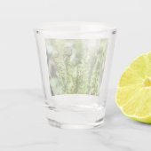 Erwecken des jungen Farns im Garten Schnapsglas (Rückseite)