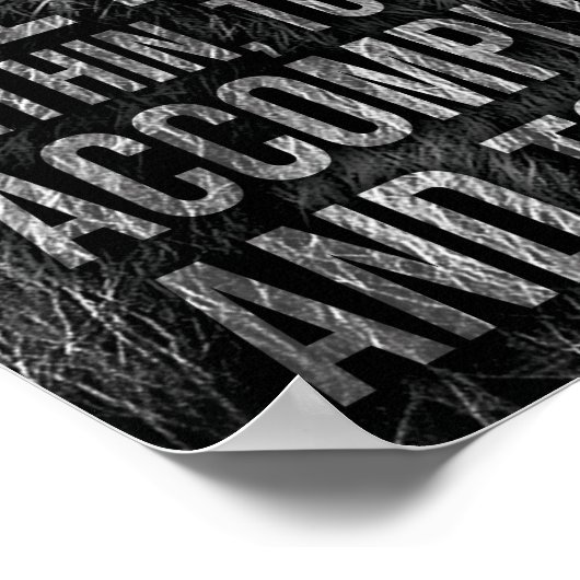 Erwecken Sie das Biest im Inneren - Löwengestein Poster (Ecke)