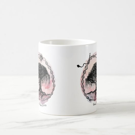 Erwecken Sie den Göttin Baum auf Rosa Kaffeetasse (Mittel)