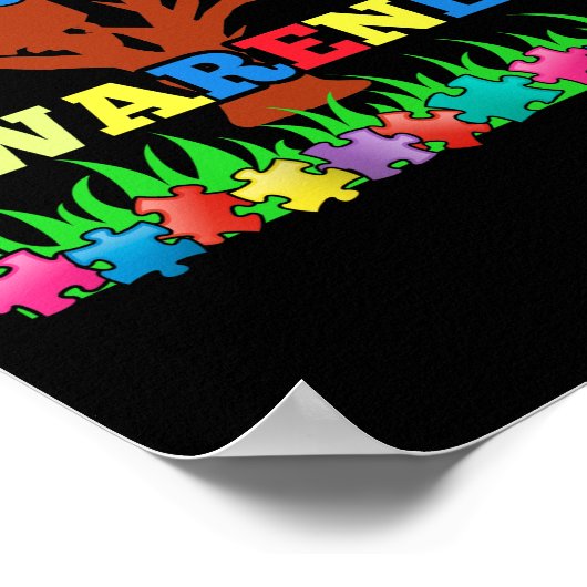 Erwecken Sie Ihren Awareness Autismus's Puzzle Tre Poster (Ecke)
