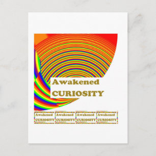 Erweckte KURIOSITÄT : Einzigartige KUNST in WISDOM Postkarte