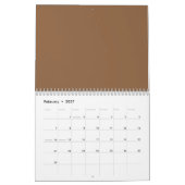 Erweitern Sie Ihr Design mit einem braunen Hinterg Kalender (Feb 2027)