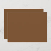 Erweitern Sie Ihr Design mit einem braunen Hinterg Postkarte (Vorne/Hinten)