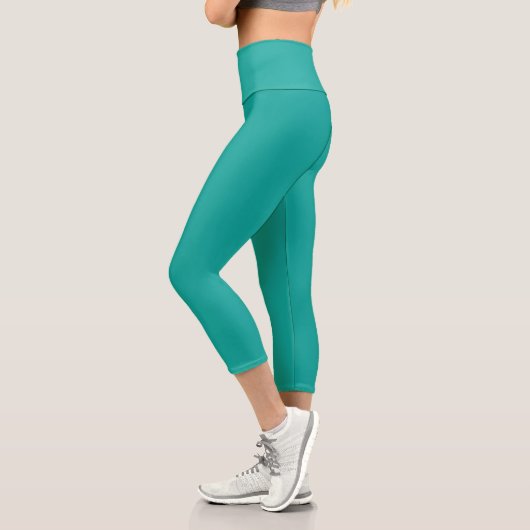 Erweitern Sie Ihr Design mit einem grünen Hintergr Capri Leggings (Links)