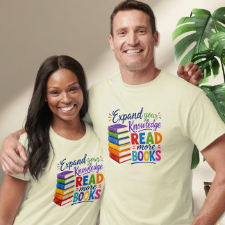 Erweitern Sie Ihr Wissen - Lesen Sie mehr Bücher U T-Shirt