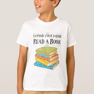 Erweitern Sie Ihren Geist ... Buch lesen T-Shirt