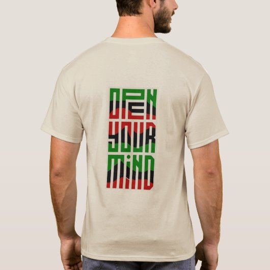 Erweitern Sie Ihren Geist | T-Shirt "Zurück Design (Rückseite)