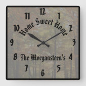 Erweitert Erstellen Sie Ihr eigenes benutzerdefini Quadratische Wanduhr (Vorderseite)