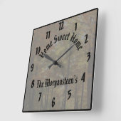 Erweitert Erstellen Sie Ihr eigenes benutzerdefini Quadratische Wanduhr (Winkel)