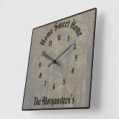 Erweitert Erstellen Sie Ihren eigenen benutzerdefi Quadratische Wanduhr (Winkel)