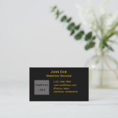 Erweiterte Gold-Front- und Back-Business-Cards Visitenkarte (Stehend Vorderseite)