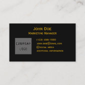 Erweiterte Gold-Front- und Back-Business-Cards Visitenkarte (Vorderseite)