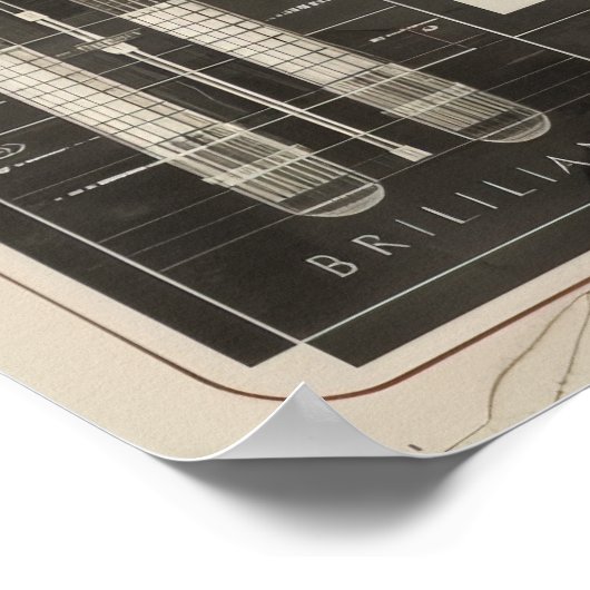 Erweiterte hyperreale Infografiken Schematics Tech Poster (Ecke)