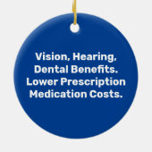 Erweiterte Medicare jetzt Keramik Ornament (Hinten)