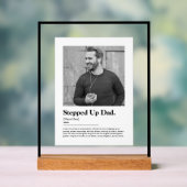 Erweiterte Vater-Wörterbuchdefinition mit Foto Acrylschild (Neutral)