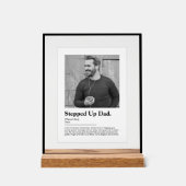 Erweiterte Vater-Wörterbuchdefinition mit Foto Acrylschild (Vorderseite)