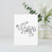 erweitertes Gesicht Postkarte (Stehend Vorderseite)