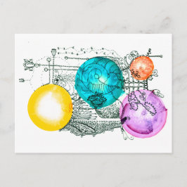 Erweiterung der Multiversen Kunst Postkarte