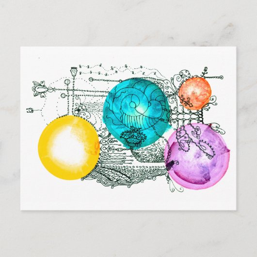 Erweiterung der Multiversen Kunst Postkarte (Vorderseite)