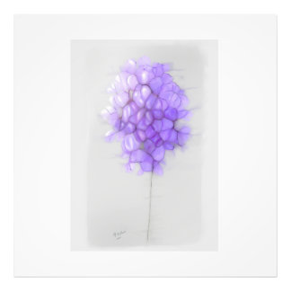 ERWEITERUNG DES FOTOS MAUVE BLUME FOTODRUCK