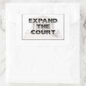 Erweiterung des Gerichtshofs Rechteckiger Aufkleber (Tasche)