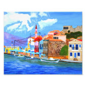 Erweiterung des griechischen Fotos an der Küste Fotodruck (Vorne)