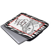 "Erweiterungen einer Diva" Laptopschutzhülle (Vorne Knopf)