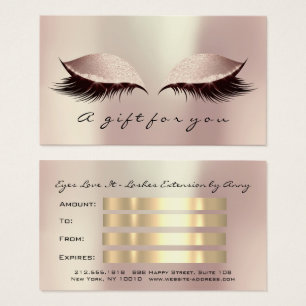 Erweiterungs-Makeup für die Blush-Lashes