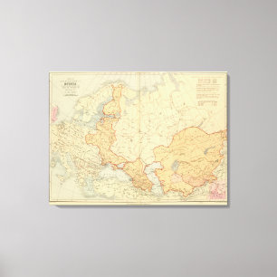 Erwerb von Russland in Europa, Zentralasien Leinwanddruck