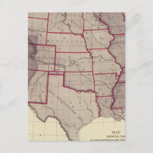 Erwerb von US-Territorien Postkarte