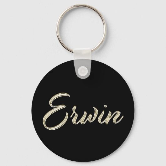 Erwin Button Name Schlüsselanhänger (Vorderseite)