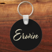 Erwin Button Name Schlüsselanhänger (Vorderseite)