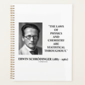Erwin Schrödinger Physik Chemistry Statistical Planer (Vorderseite)