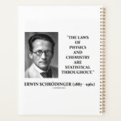 Erwin Schrödinger Physik Chemistry Statistical Planer (Rückseite)