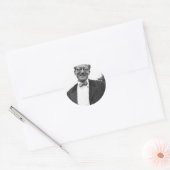 Erwin Schrodinger Runder Aufkleber (Umschlag)
